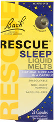 BACH: Original Flower Remedies Rescue Sleep Liquid Melts, 28 capsules