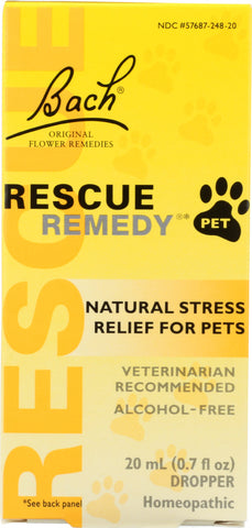 BACH ORIGINAL FLOWER REMEDIES: Rescue Remedy Pet, 0.7 Oz