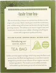 RISHI TEA: Jasmine Green Tea 15 Tea Bags, 42 gm