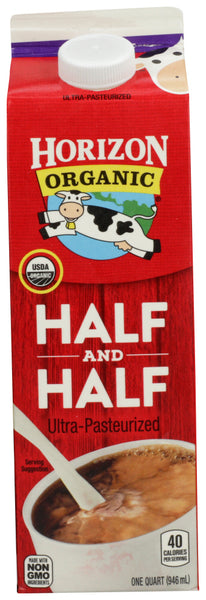 HORIZON: Half and Half Organic, 32 oz