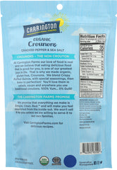 CARRINGTON FARMS: Crounons Cracked Pepper Sea Salt, 4.75 oz