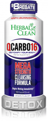 HERBAL CLEAN: QCarbo16 Mega Strength Cleansing Formula Grape, 16 oz