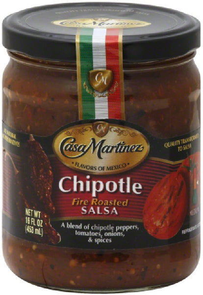 CASA MARTINEZ: Chipotle Fire Roasted Salsa, 16 oz