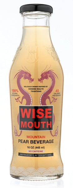 WISE MOUTH: Mountain Pear Beverage, 16 oz