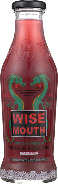 WISE MOUTH: Chrysanthemum Dragon Rose Tea, 16 oz