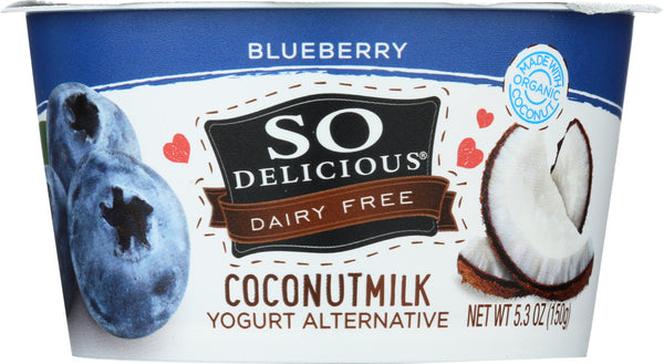 SO DELICIOUS: Blueberry Coconut Milk Yogurt Alternative, 5.3 oz