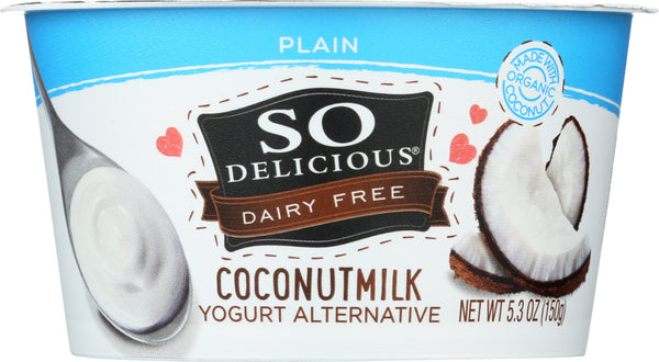 SO DELICIOUS: Plain Coconut Milk Yogurt Alternative, 5.3 oz