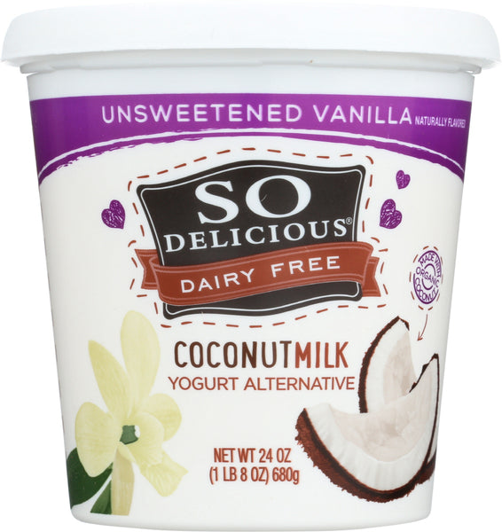 SO DELICIOUS: Yogurt Coconut Milk Vanilla Unsweetened, 24 oz