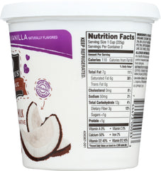 SO DELICIOUS: Yogurt Coconut Milk Vanilla Unsweetened, 24 oz