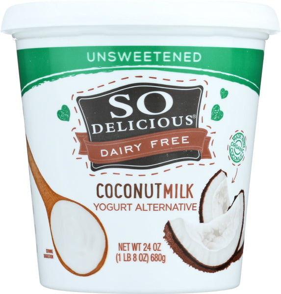 SO DELICIOUS: Yogurt Coconut Milk Plain Unsweetened, 24 oz