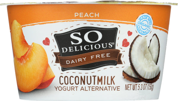 SO DELICIOUS: Yogurt Cultured Peach, 5.3 oz