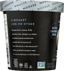 SO DELICIOUS: Salted Caramel Swirl Mousse Freeze, 16 oz