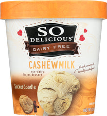 SO DELICIOUS: Frozen Dessert Cashewmilk Snickerdoodle,16 oz