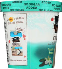 SO DELICIOUS: Frozen Dessert No Sugar Added Vanilla Bean, 16 oz