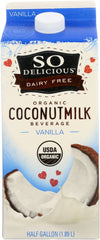 SO DELICIOUS: Dairy Free Coconut Milk Beverage Vanilla, 64 oz