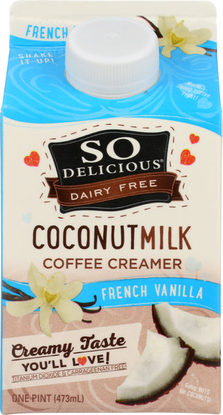 SO DELICIOUS: Coconut Milk French Vanilla Creamer, 16 oz