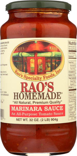 RAO'S HOMEMADE: Marinara Sauce, 32 oz