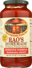 RAO'S: Homemade All Natural Marinara Sauce Sensitive Formula, 24 oz