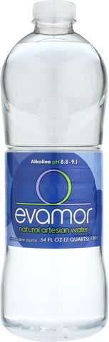 EVAMOR: Naturally Alkaline Artesian Water, 64 oz