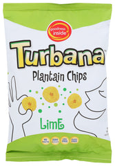 TURBANA: Plantain Chips Lime, 7 oz