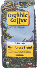 ORGANIC COFFEE CO: Coffee Ground Forest Rain First Blend, 12 oz