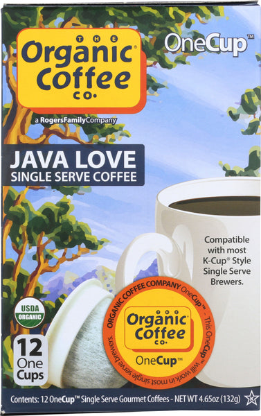 ORGANIC COFFEE CO: Coffee Single Java Love, 12 pc