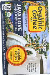 ORGANIC COFFEE CO: Coffee Single Java Love, 12 pc