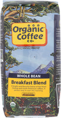 ORGANIC COFFEE CO: Coffee Bean Breakfast Organic, 12 oz