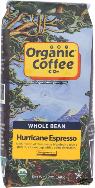 ORGANIC COFFEE CO: Coffee Bean Hurricane Organic, 12 oz
