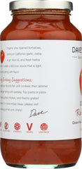 DAVE'S GOURMET: Organic Pasta Sauce Red Heirloom, 25.5 Oz