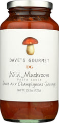 DAVES GOURMET: Pasta Sauce Wild Mushroom, 25.5 oz
