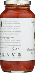 DAVE'S GOURMET: Organic Roasted Garlic and Sweet Basil Pasta Sauce, 25.5 Oz