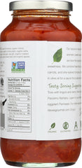 DAVE'S GOURMET: Organic Roasted Garlic and Sweet Basil Pasta Sauce, 25.5 Oz