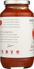 DAVE'S GOURMET: Organic Pasta Sauce Spicy Heirloom Marinara, 25.5 Oz
