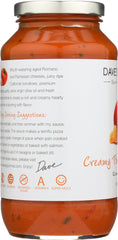 DAVES GOURMET: Creamy Parmesan Romano Pasta Sauce, 25 oz