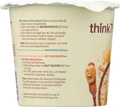 THINKTHIN: Protein and Fiber Hot Oatmeal Honey Peanut Butter, 1.76 oz