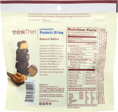 THINK THIN: Bites Protein Peanut Butter Gluten Free, 4.5 oz