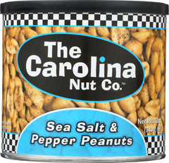 CAROLINA NUT: Sea Salt & Pepper Peanuts, 12 oz