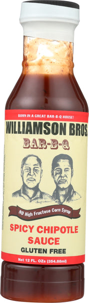 WILLIAMSON BROS: Sauce Bbq Spicy Chipotle, 12 oz