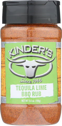 KINDERS: Tequila Lime BBQ Rub, 5.6 oz