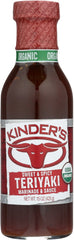 KINDERS: Organic Sweet & Spicy Teriyaki Marinade, 15 oz