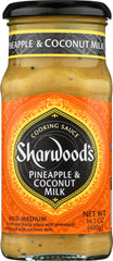 SHARWOODS: Sauce Cooking Pineapple Coconut, 14.1 oz