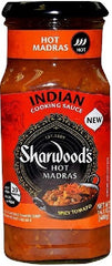 SHARWOODS: Sauce Cooking Hot Madras, 14.1 oz