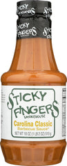 STICKY FINGERS: Carolina Classic Barbecue Sauce, 18 oz