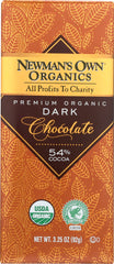 NEWMANS OWN ORGANIC: Chocolate Bar Dark Organic, 3.25 oz