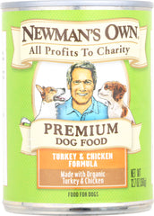 NEWMAN'S OWN: Dog Food Turkey and Chicken Formula, 12.7 oz