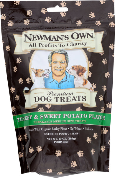 NEWMAN'S OWN: Premium Dog Treats Turkey and Sweet Potato, 10 oz