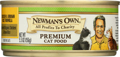 NEWMANS OWN ORGANIC: Cat Can Chicken Brown Rice Organic, 5.5 oz