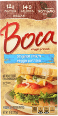 BOCA: Original Chicken Veggie Patties, 10 oz