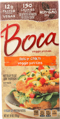 BOCA: Spicy Chik'n Veggie Patties Pack of 4, 10 oz